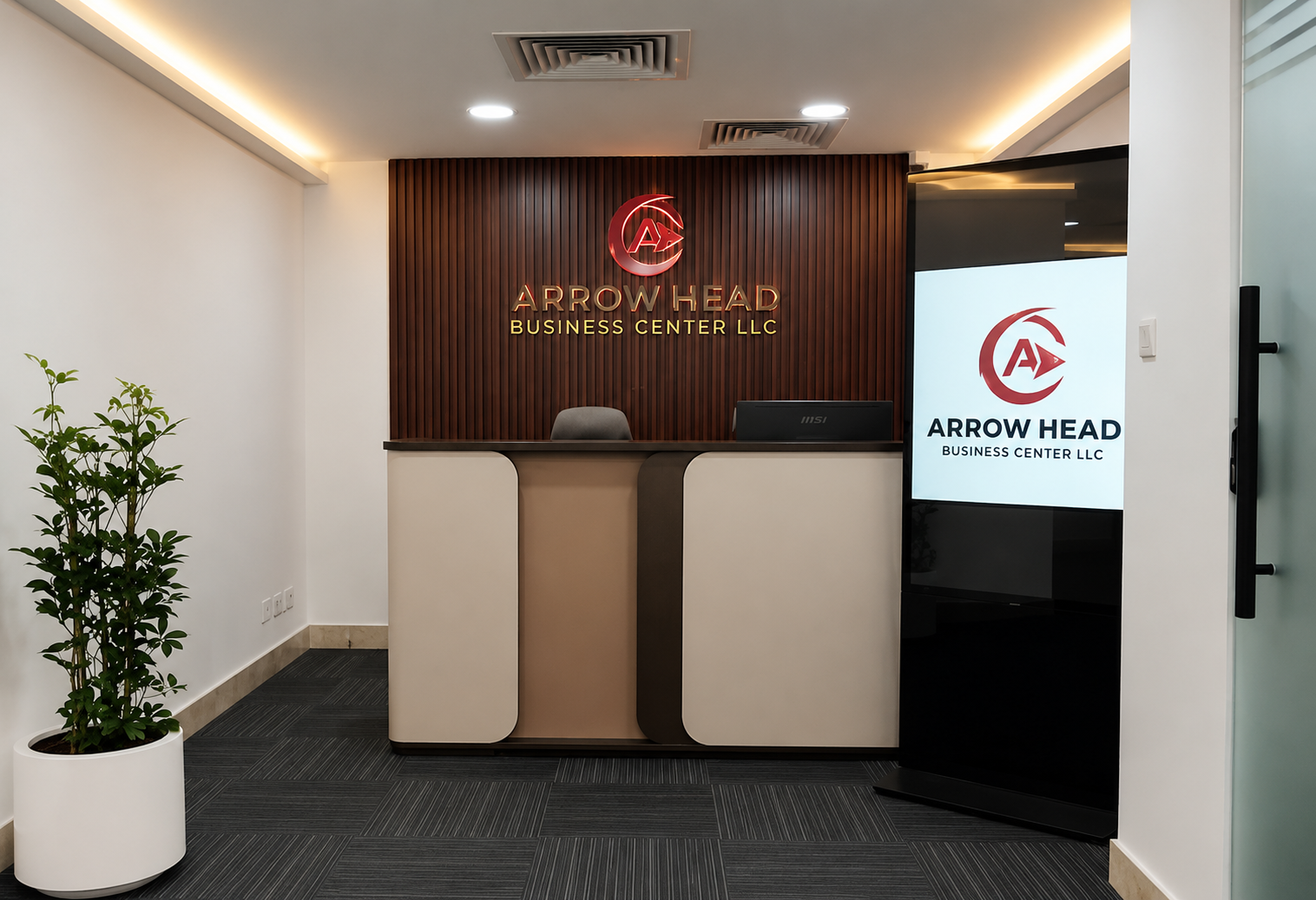 Professional serviced office space at Arrow Head Business Center, Dubai